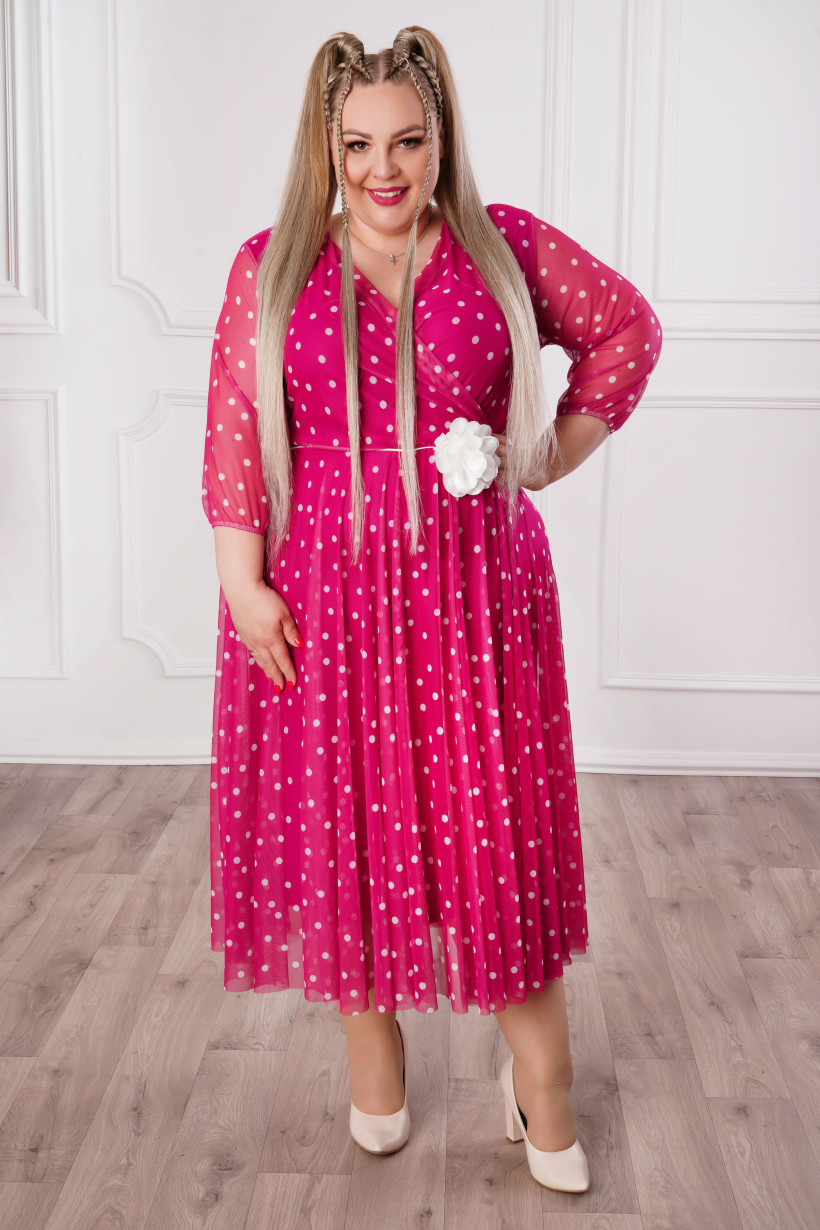 Sukienka GROSZKI 5441 jagoda