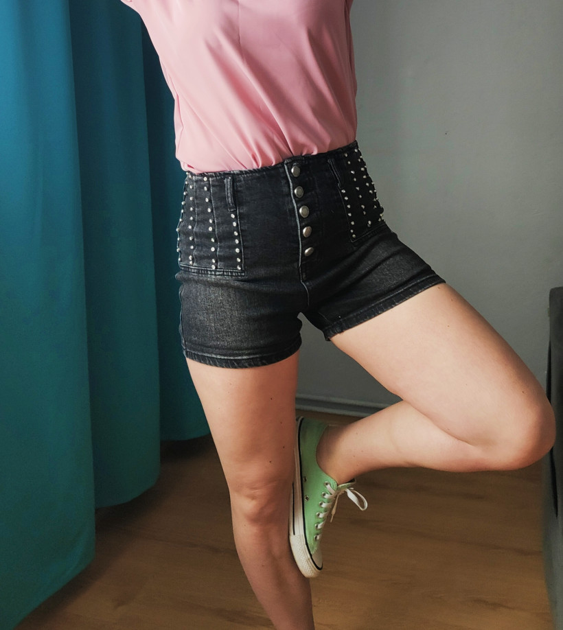 Spodenki MSara dżety czarne dekatyzowane