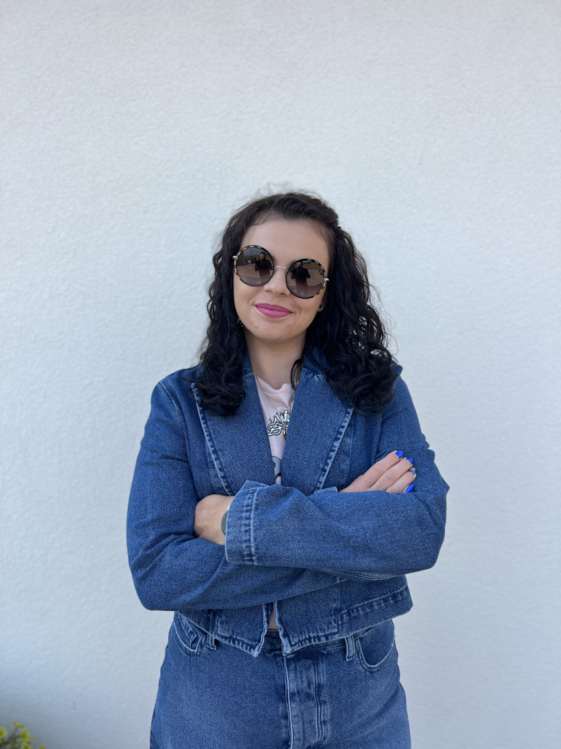 Komplet jeansowy Twinset kurtka i spódniczka