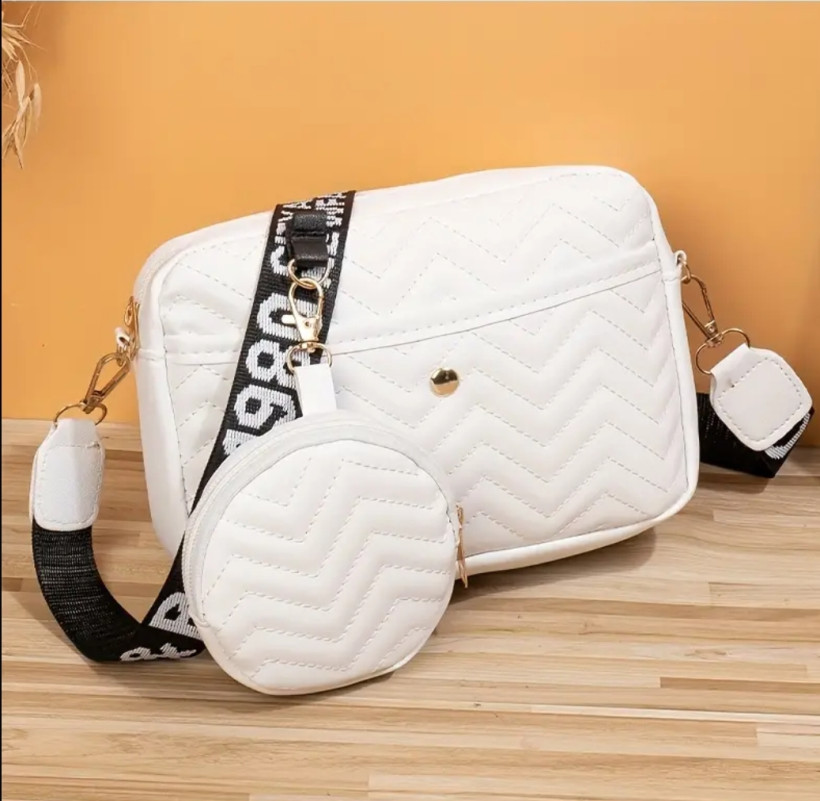 Torebka biała z portmonetką