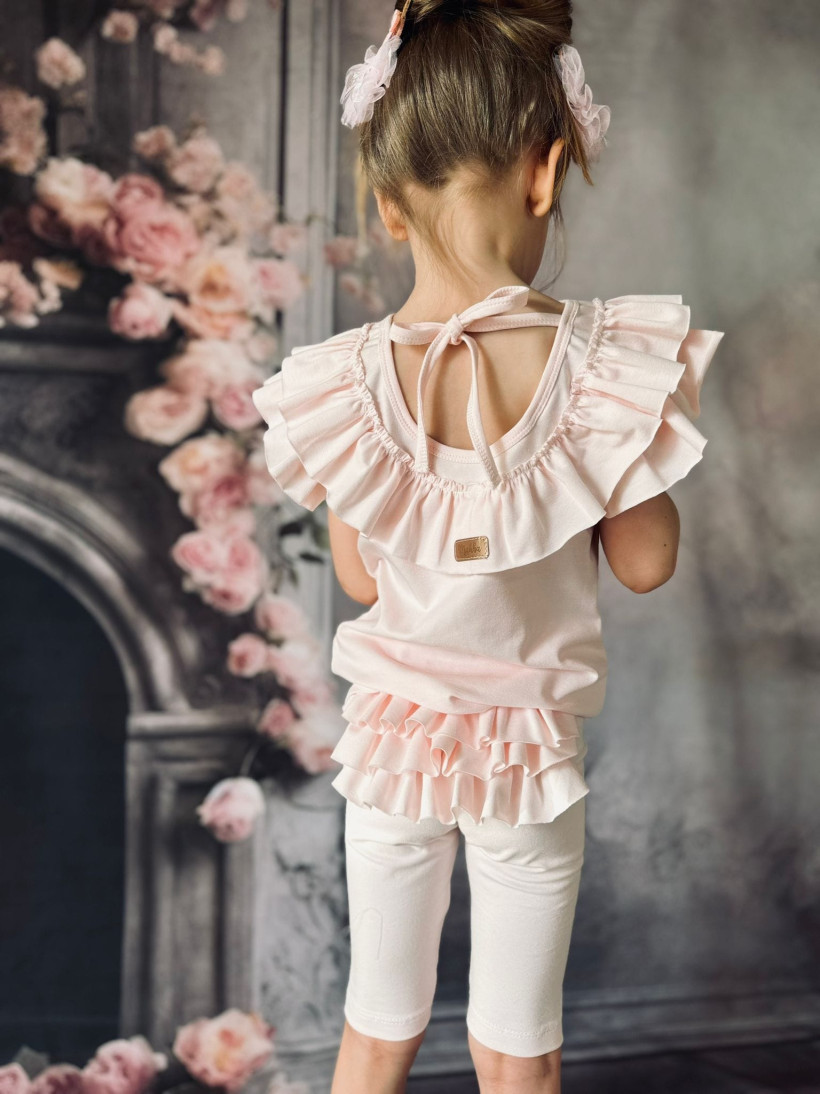 Kolarki baby róz falbanka Makba