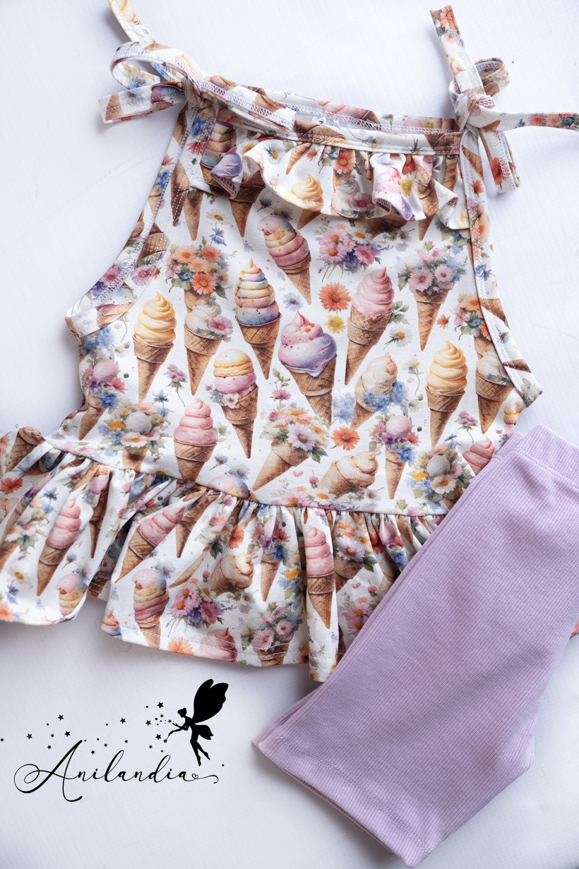 Kolarki różana lila prążek Chrisma