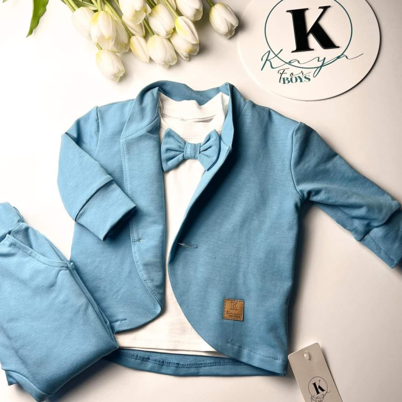 Garniturek 3 in 1 błękit Kaya