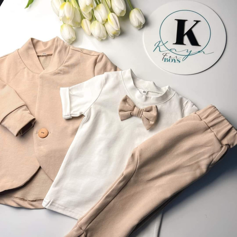 Garniturek 3 in 1 piaskowy Kaya