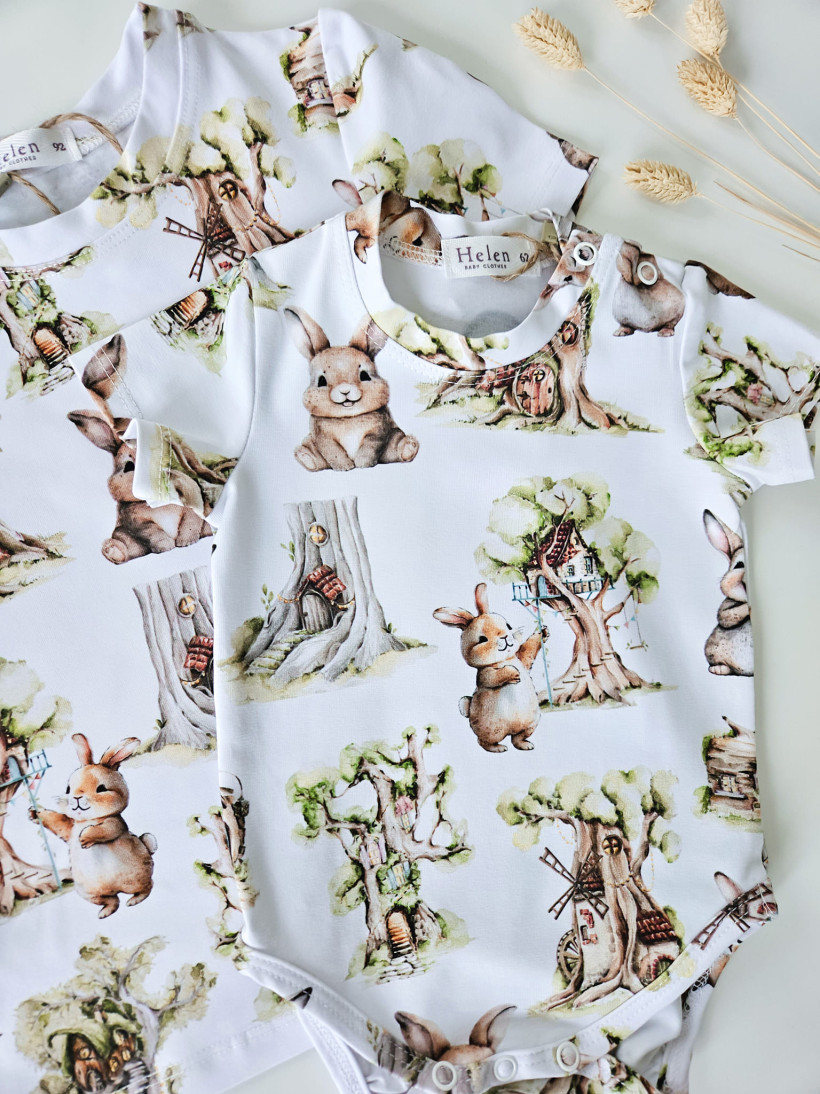 Body/bluzka zajączki chłopiec Helen