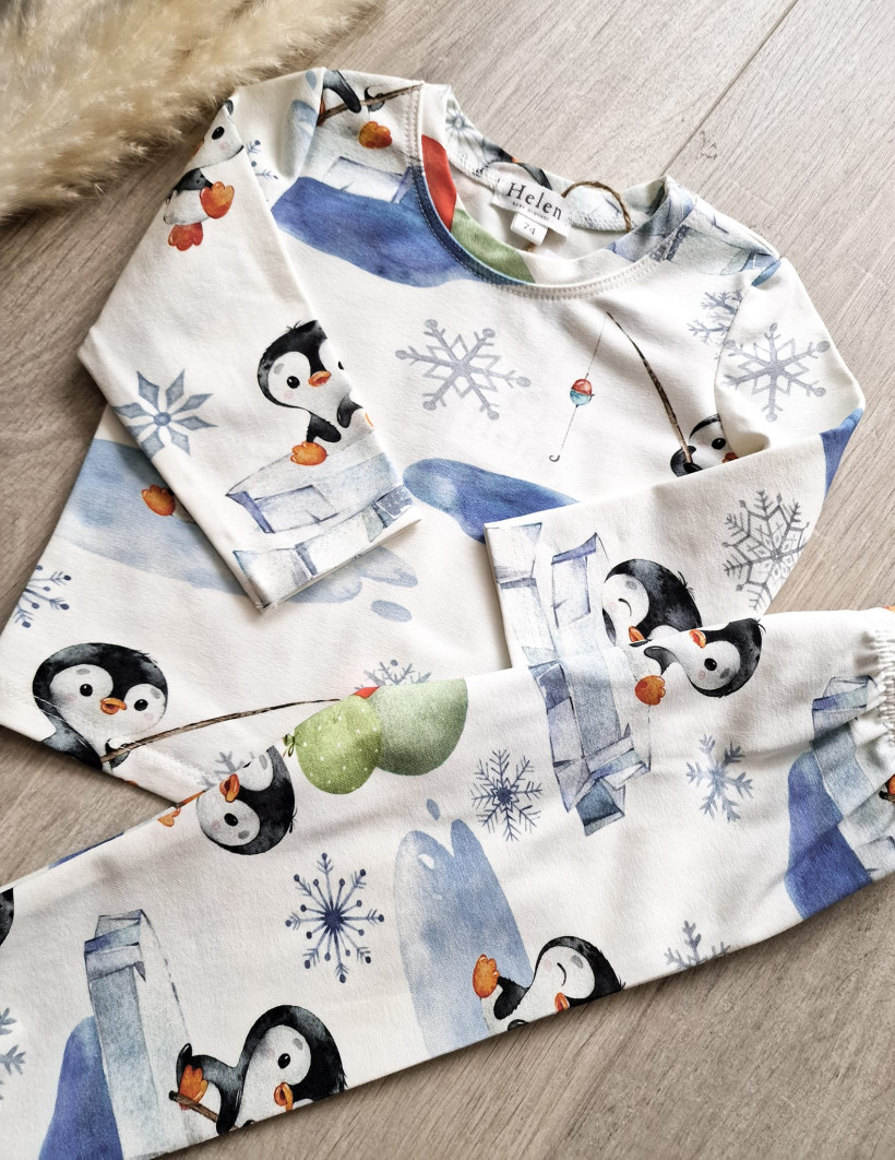 Piżamka pingwinki chłopczyk Helen