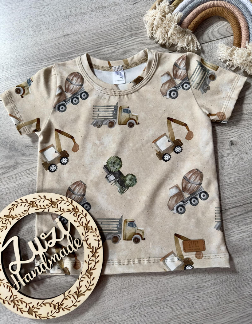 Body/bluzka pojazdy budowlane Zuzi