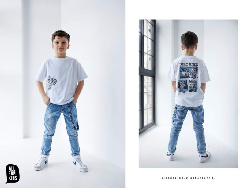 Spodnie niebieski jeans All For Kids Chłopiec