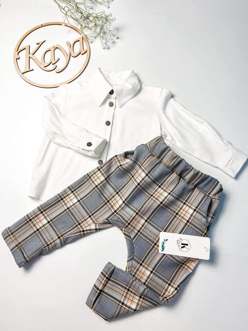 Koszula elegant biała długi rękaw Kaya