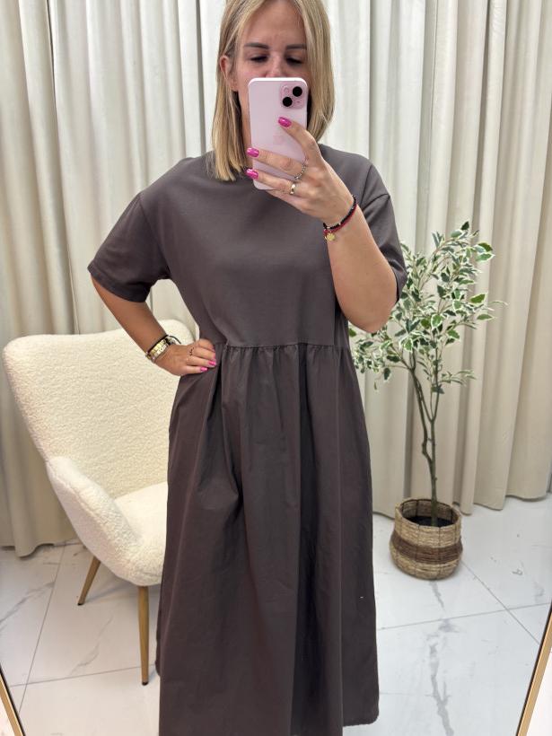 sukienka WI krótki rękaw MAXI