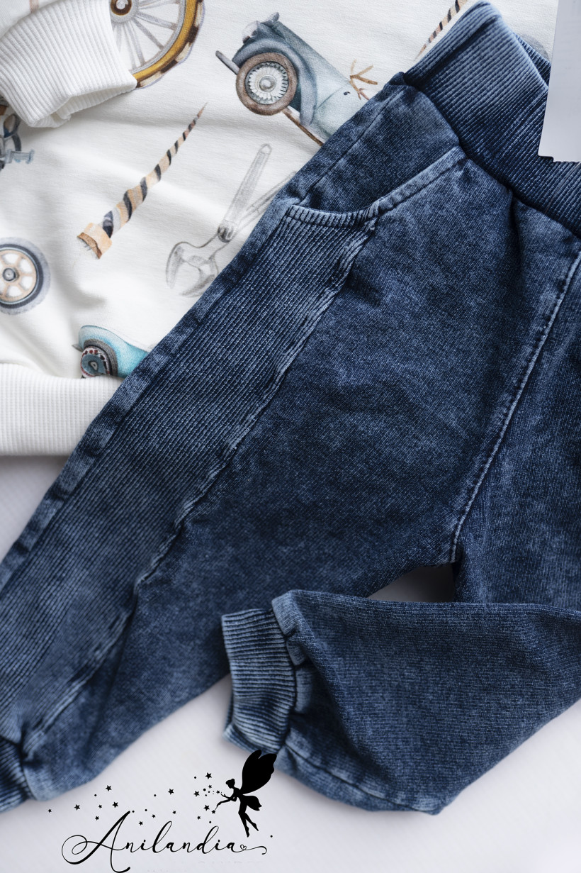 Spodnie z miękkiego jeansu Lebebe