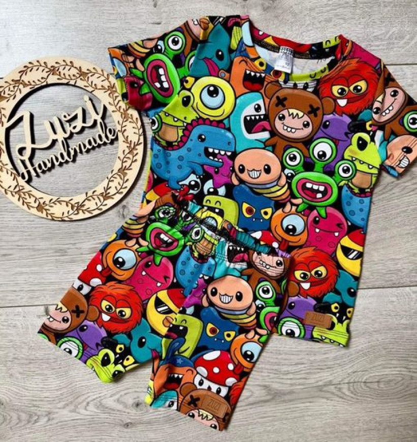 Body/bluzka kolorowy komiks