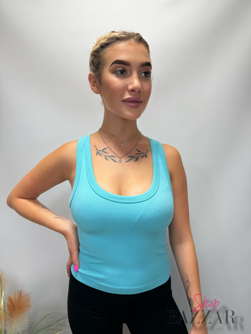 Turkusowa bokserka POWER FLOWER S204A