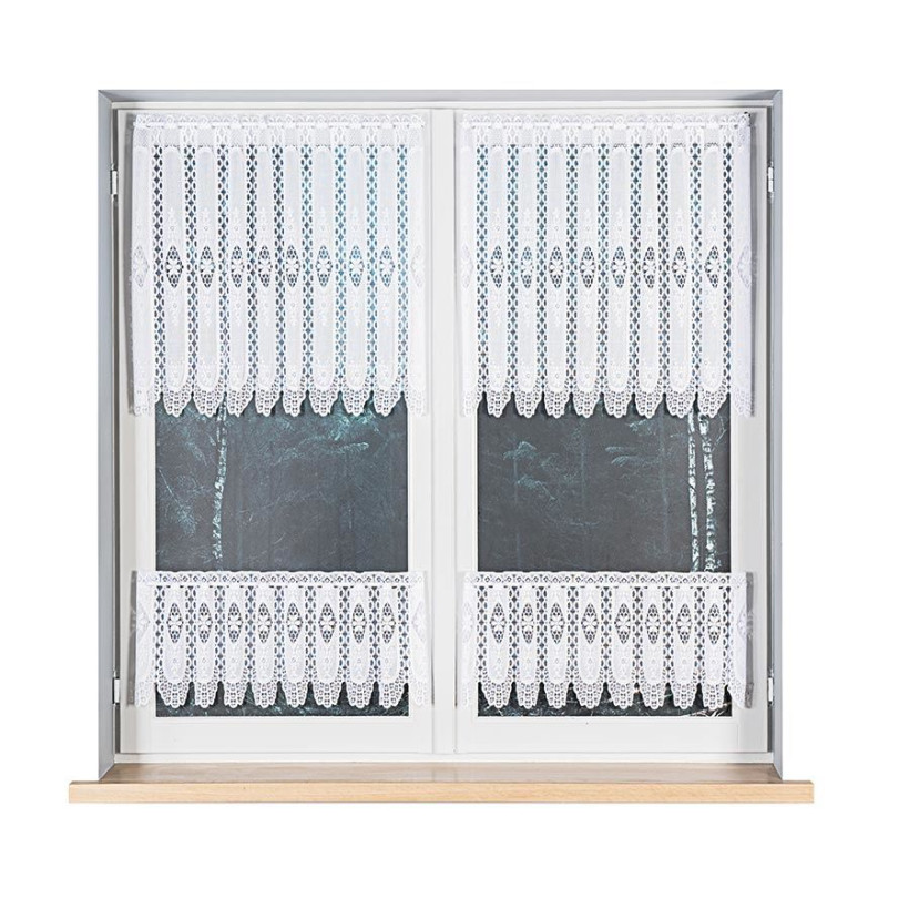 Zazdrostka żakardowa panelowa na metry  wysokość 30cm 107806