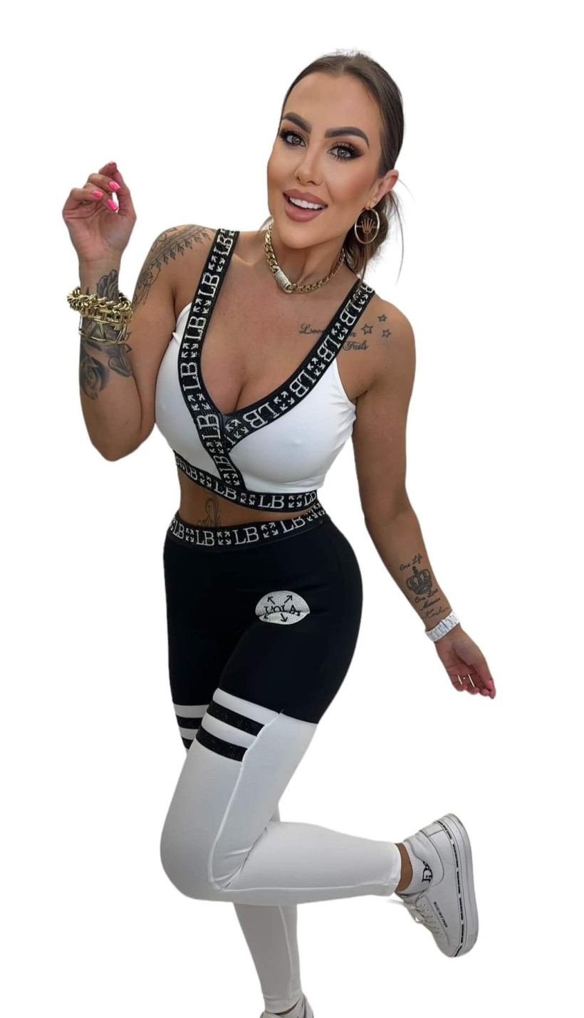 Komplet top + leginsy L'ola Bianka