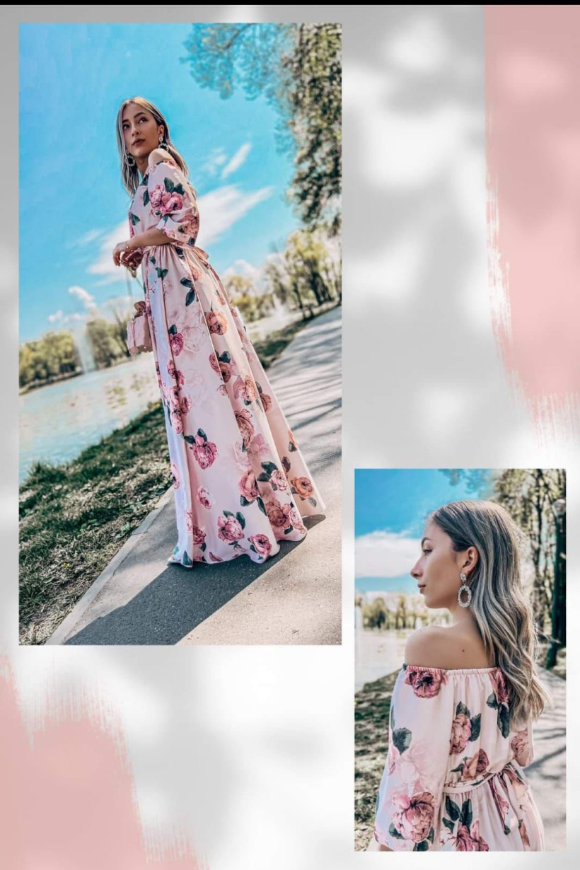 maxi satin print dress 11