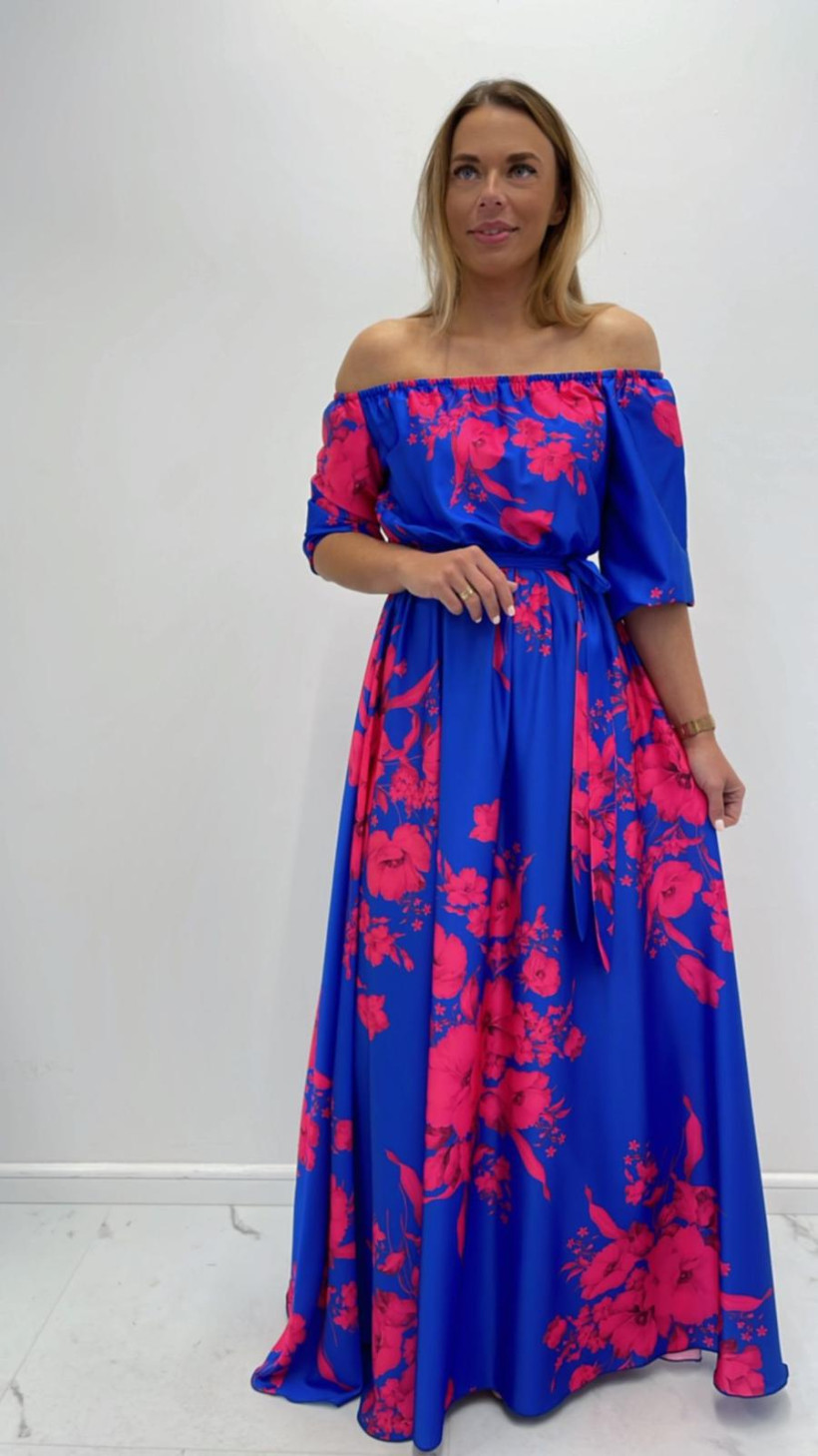 maxi satin print dress 15