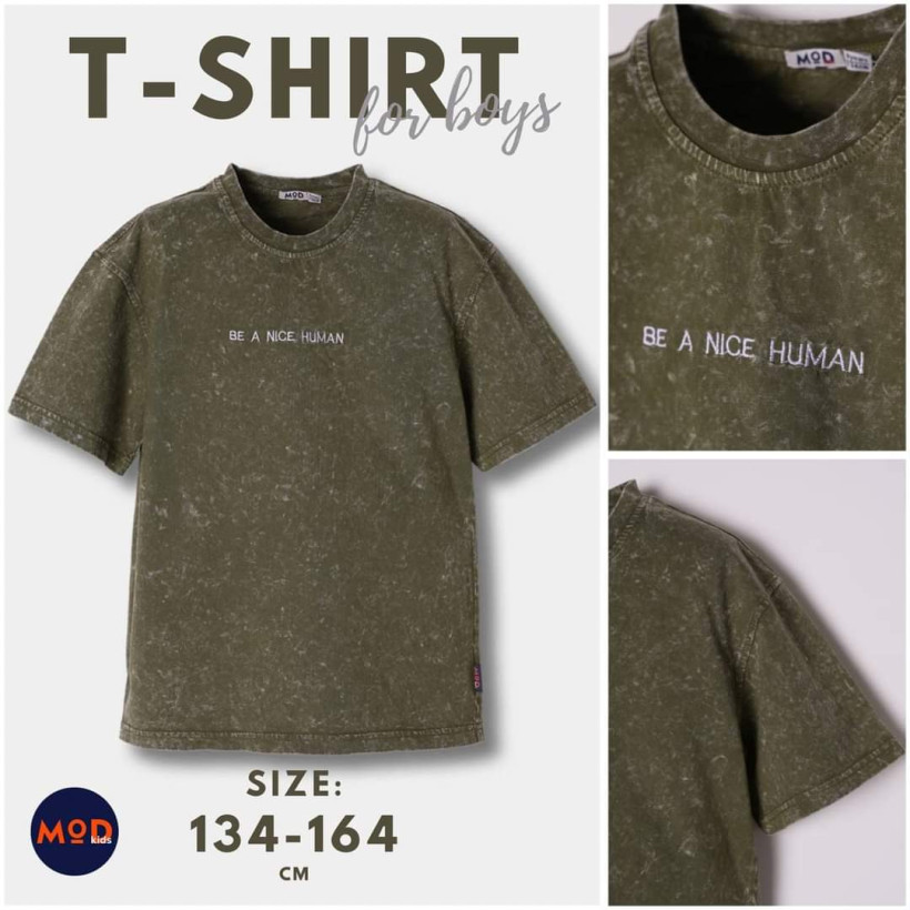  t-shirt chłopięcy MOD KIDS khaki