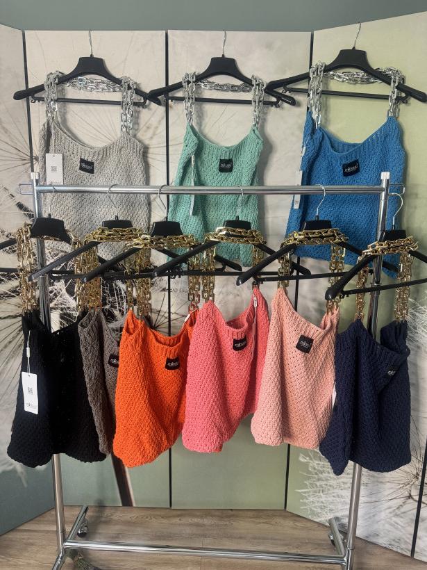 Torba pleaciona z łańcuszkiem  (multicolor)  Minouu