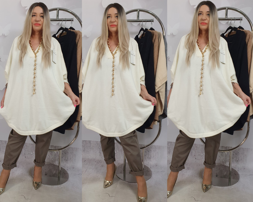 SWETER / PONCZO MASHA 84125 SK30