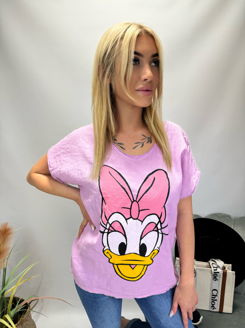 Liliowa bluzka daisy