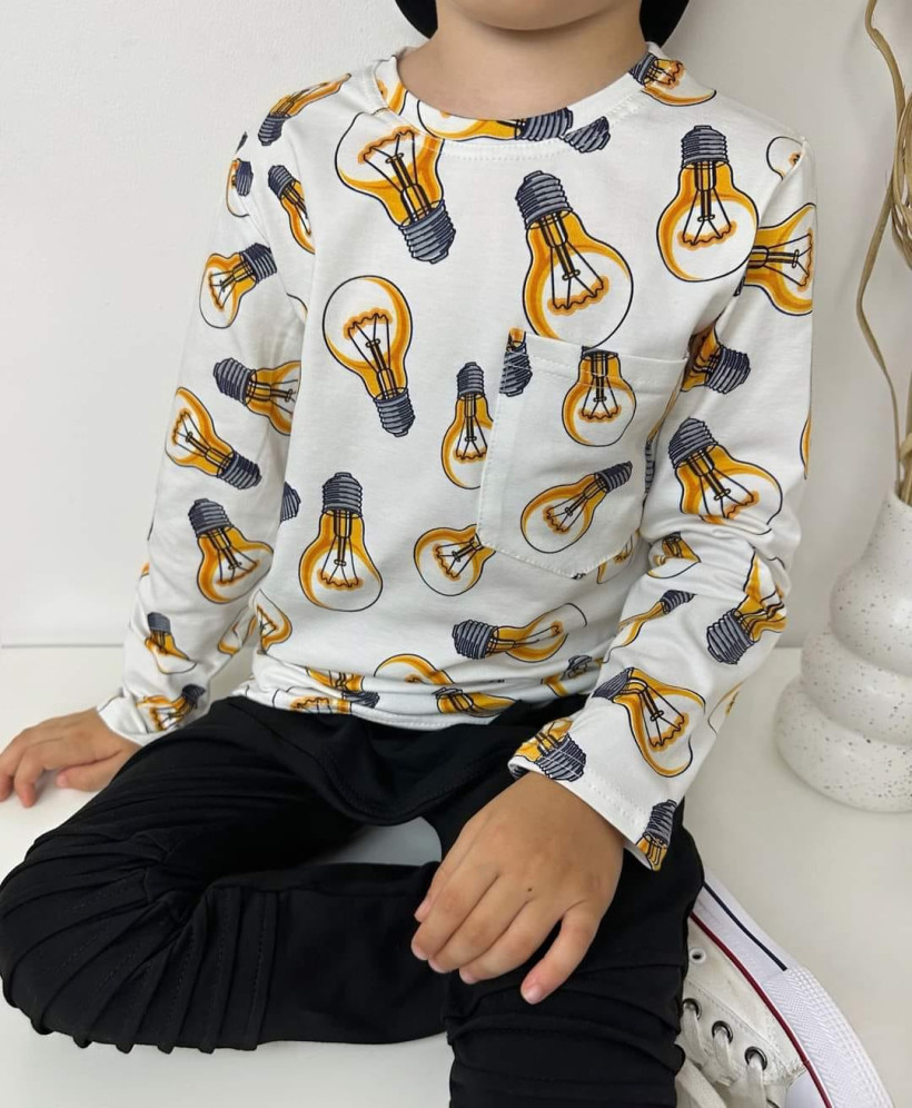 Bluzka dł.rękaw żarówka Za&Pa