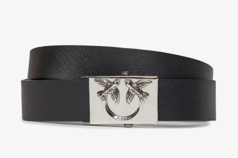 Pasek Pinko Damski Maraba H3 Belt 20232 PLT01 102147 A1A8 Czarny