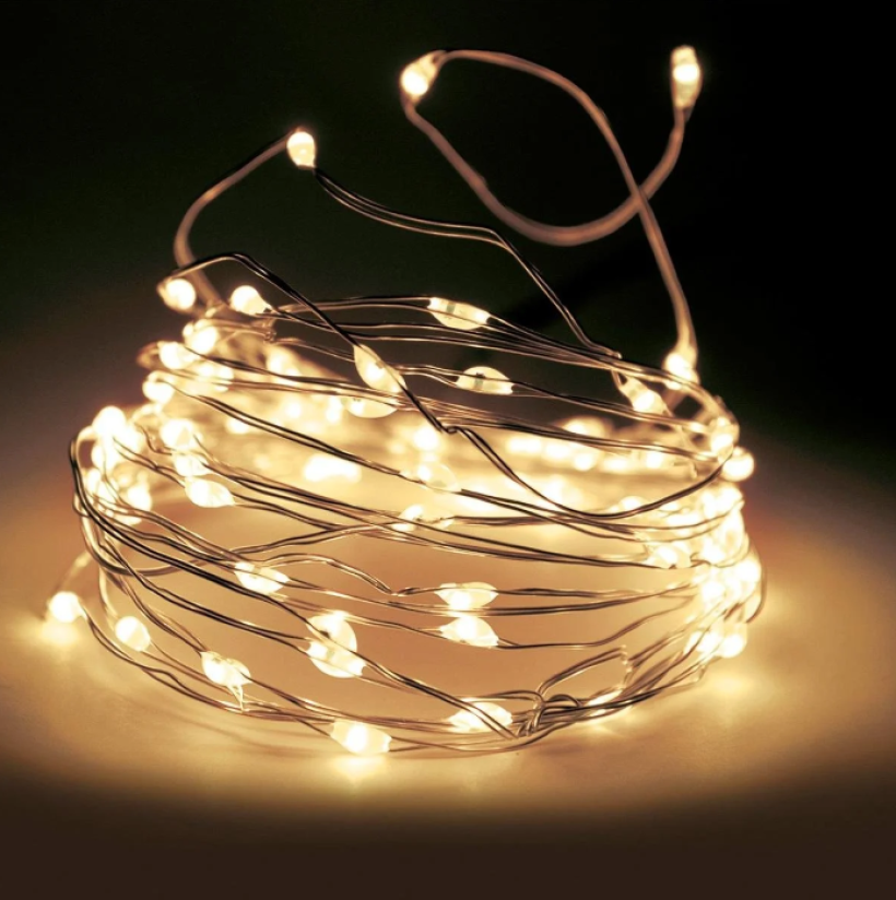 Druciki 100LED ciepły biały 10m PFX0001