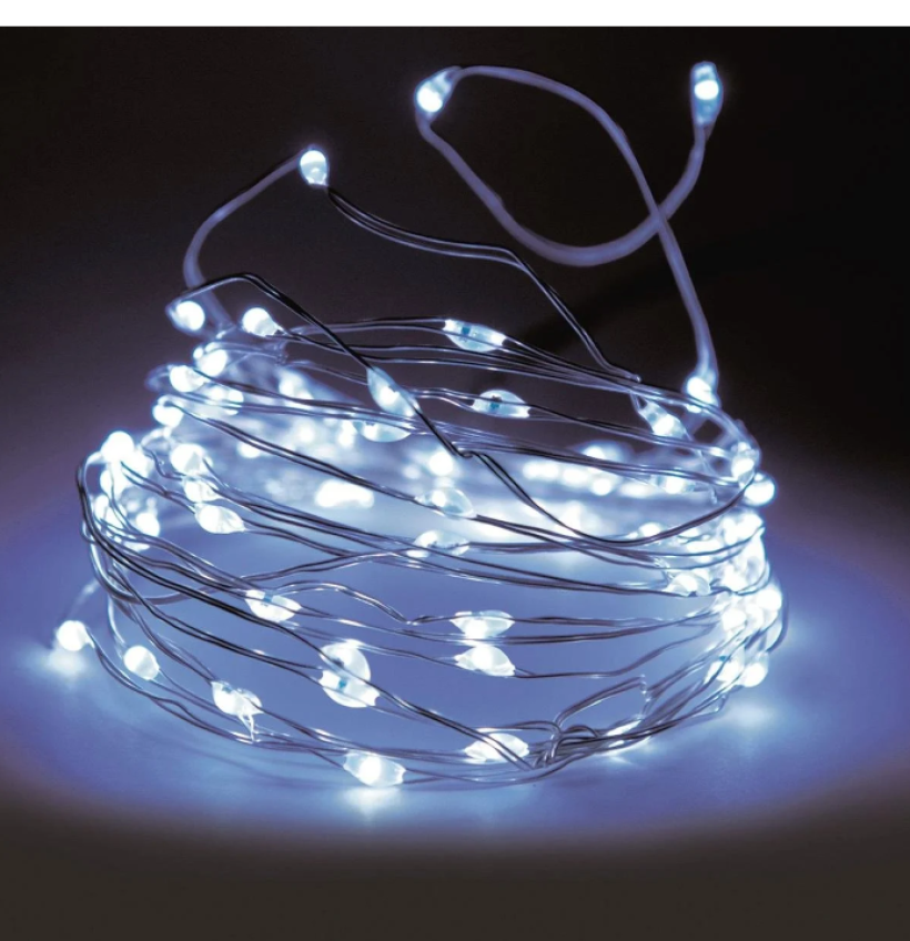 Druciki 50LED zimny biały 5m PFX0005