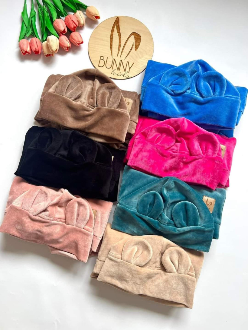 Dres welur bawełniany Bunny Kids miś