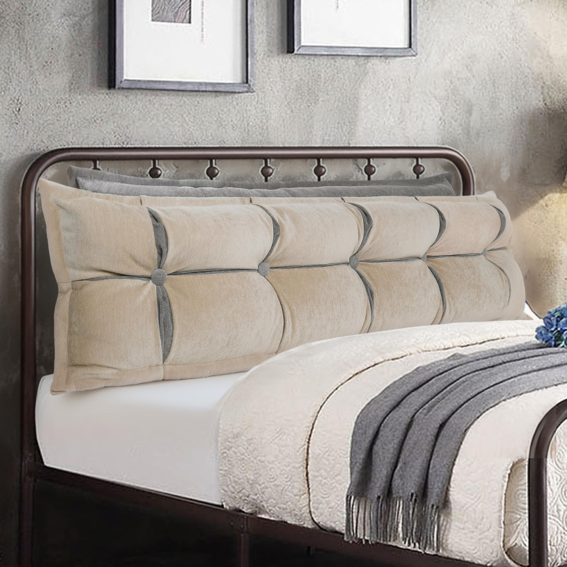 Poduszka na oparcie kanapa sofa fotel 80 x 8 x 50 cm aksamitna UWAGA PODUCHA JEST NIEBIESKA