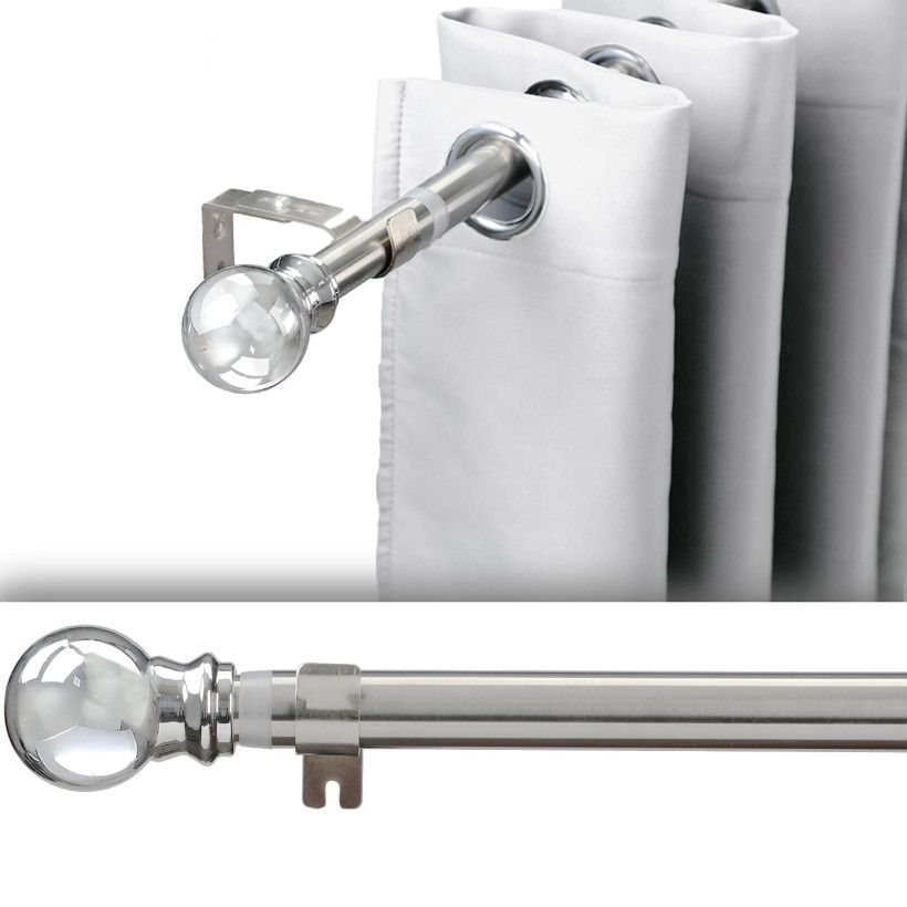 Wysuwany karnisz, karnisz ze stali nierdzewnej 86 do 254 cm