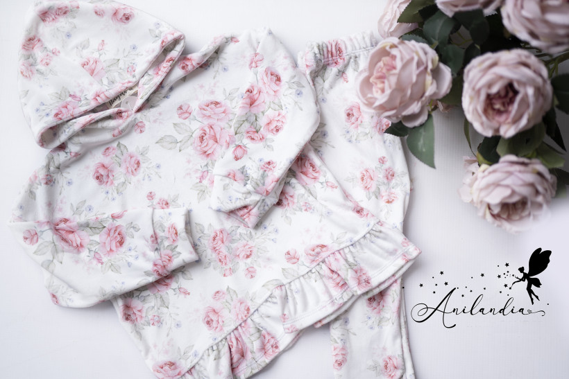 Dres welur kwiaty Haydi