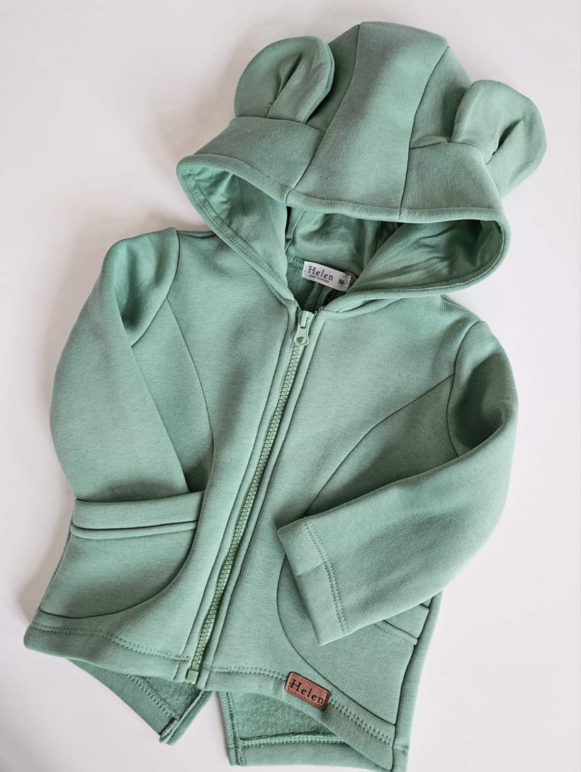 Bluzo-płaszczyk ocieplany Helen szałwia