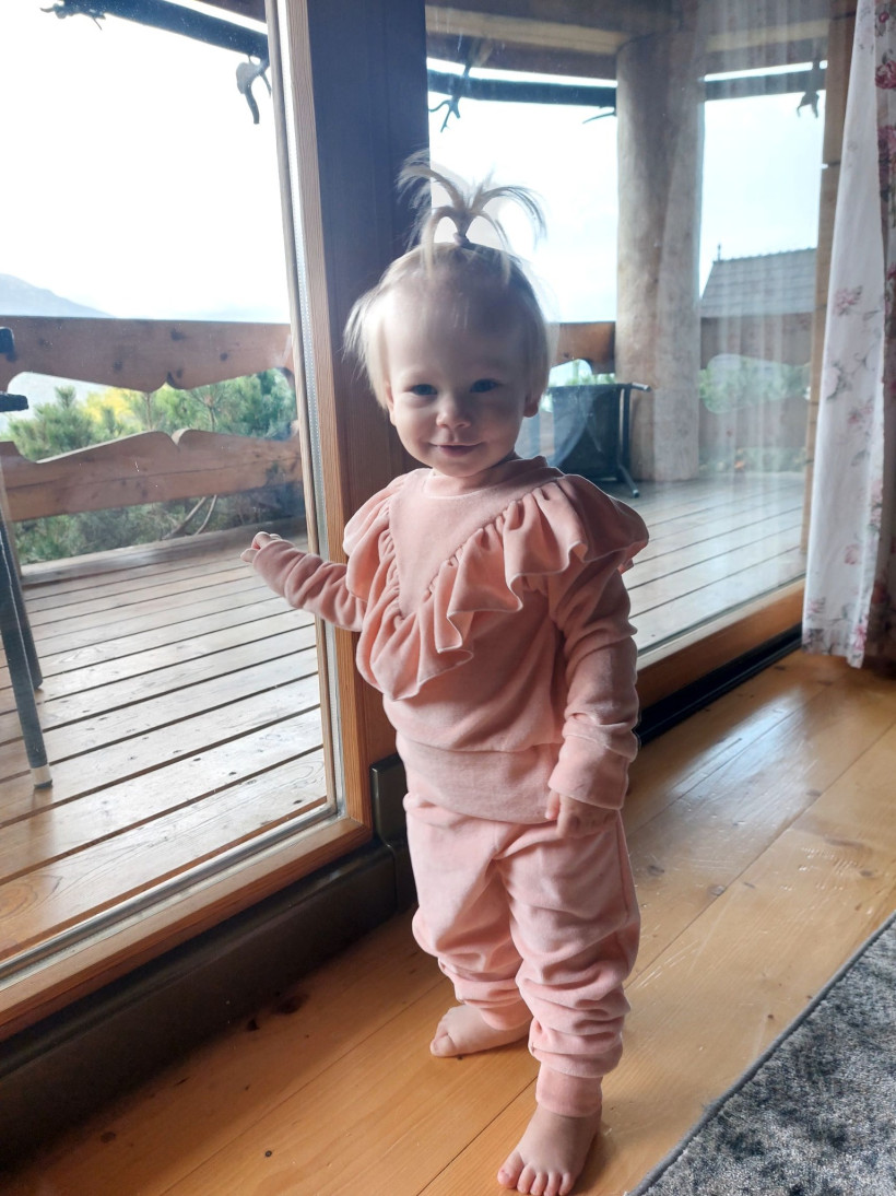 Dres welur Zula róż