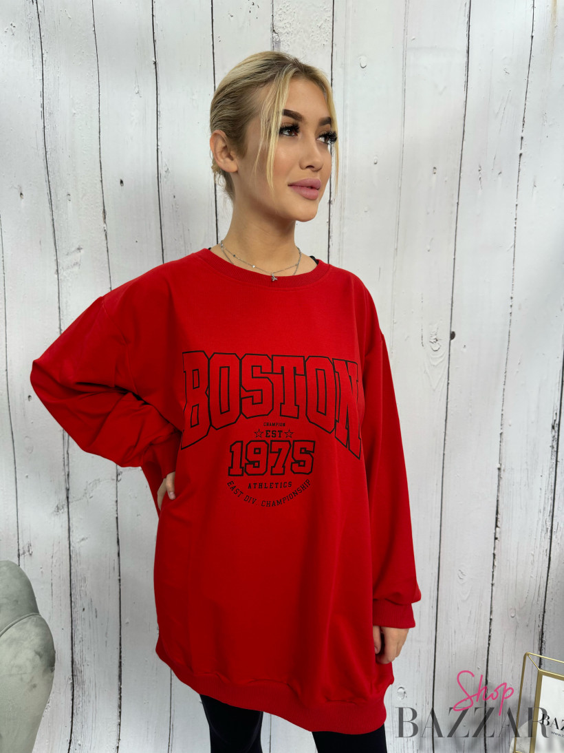 Czerwona bluza Boston