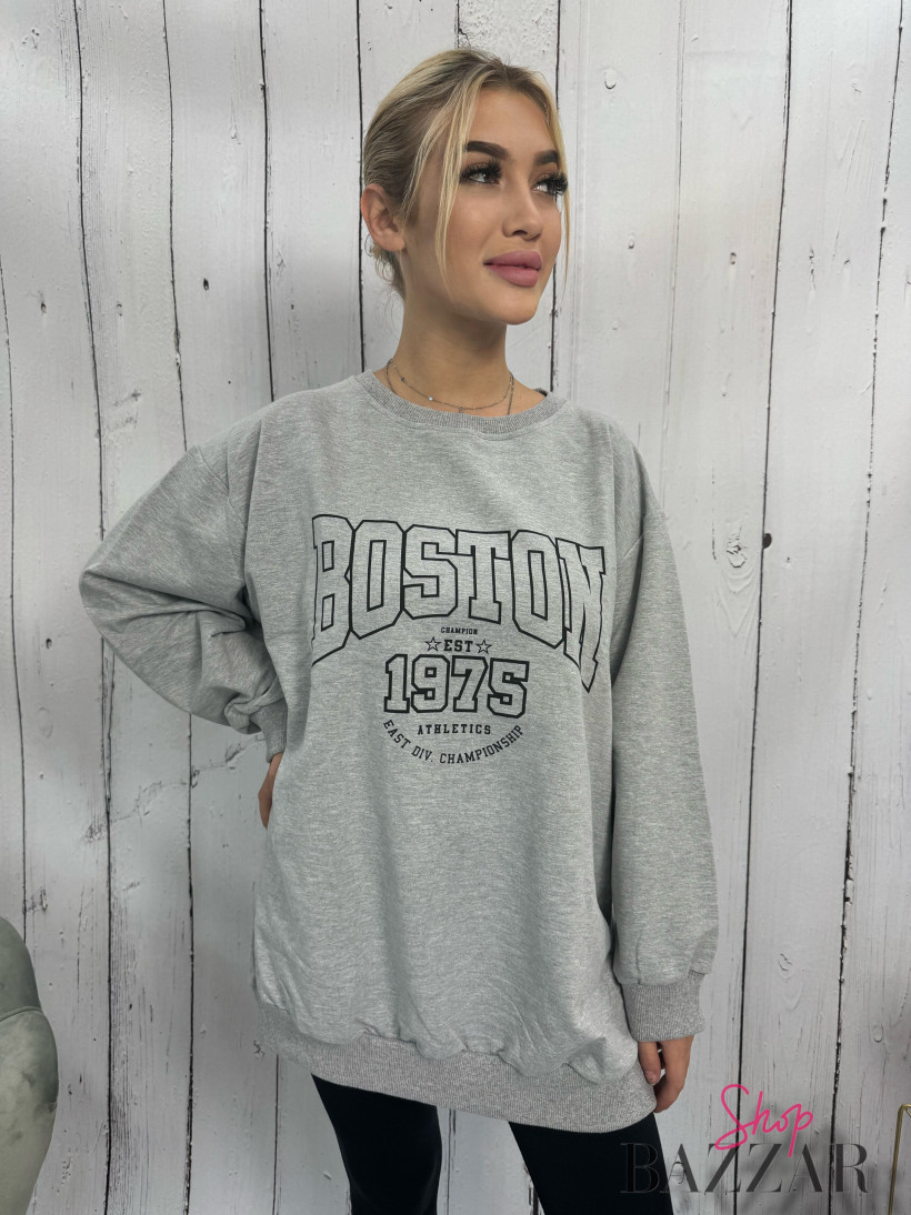 Szara bluza Boston