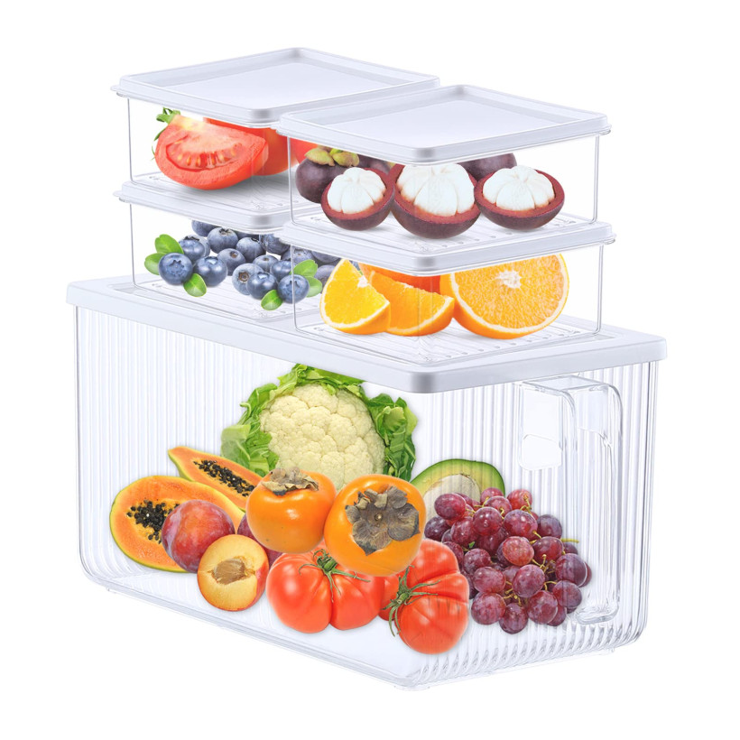 Zestaw 5 organizerów do lodówki