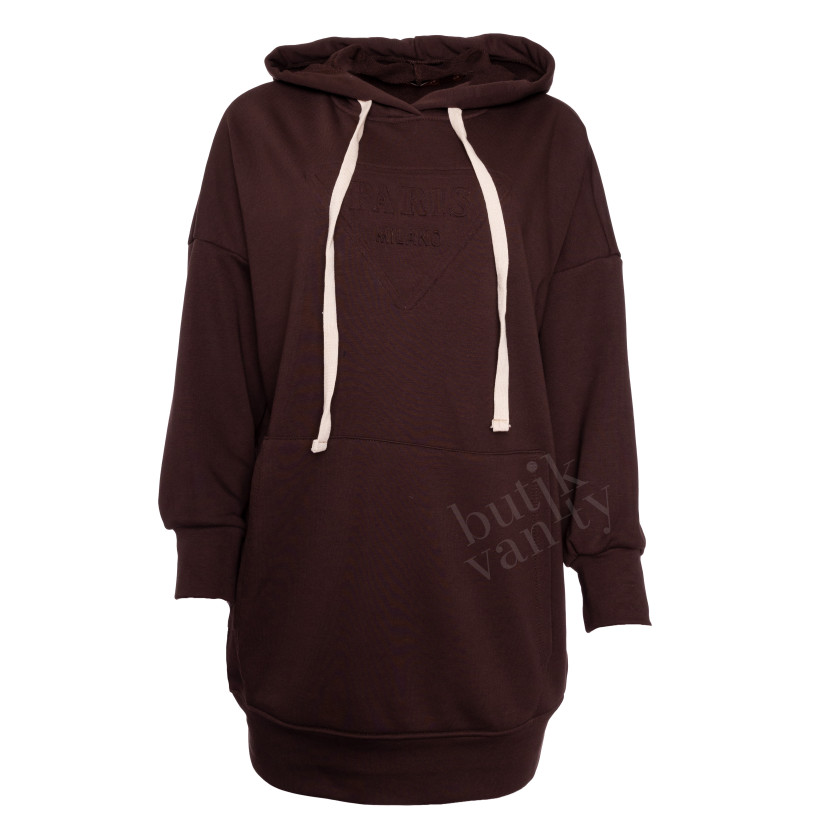 BLUZA SZNUREK CIOCCOLATO Z2148D