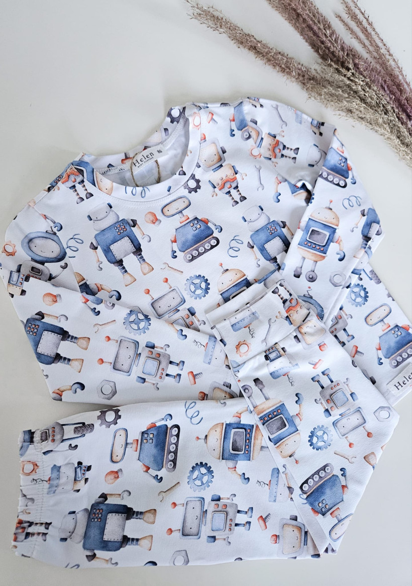 Piżamka roboty chłopiec Helen