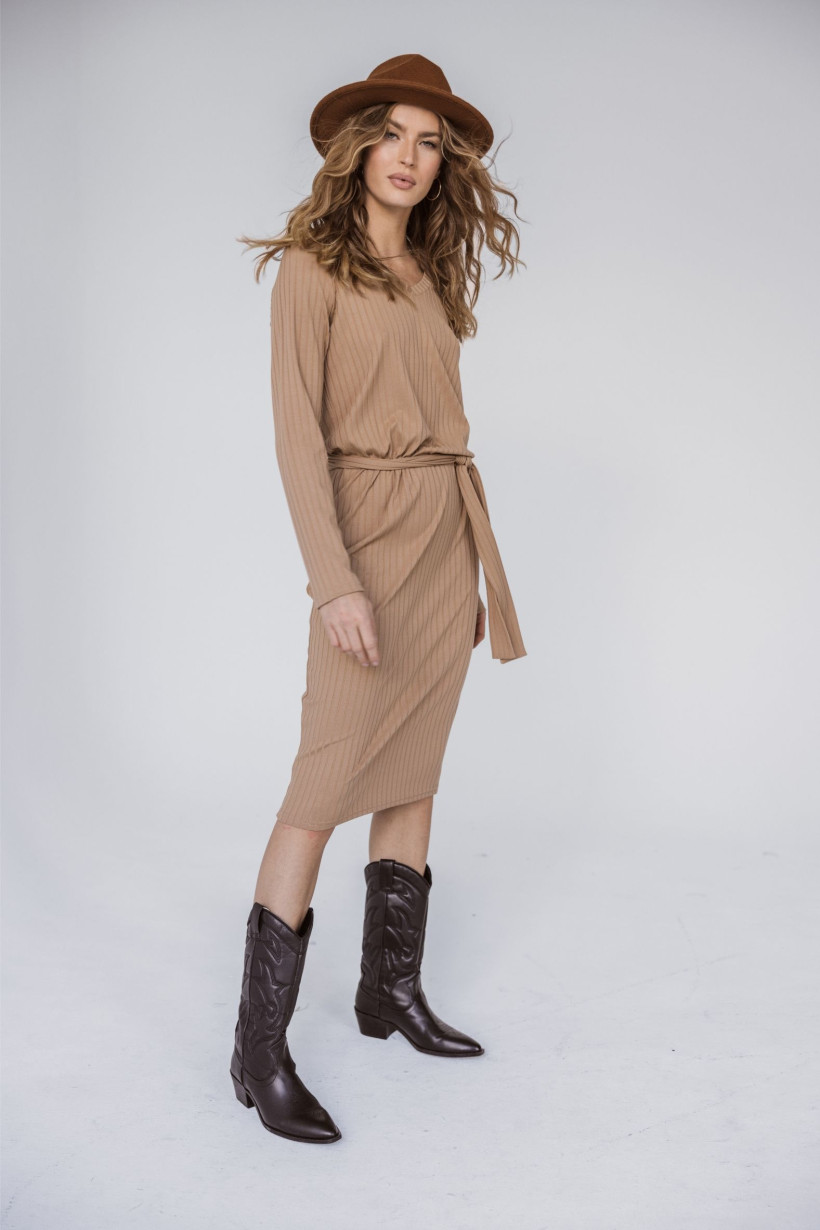 Sukienka w szeroki prążek BOPOCO