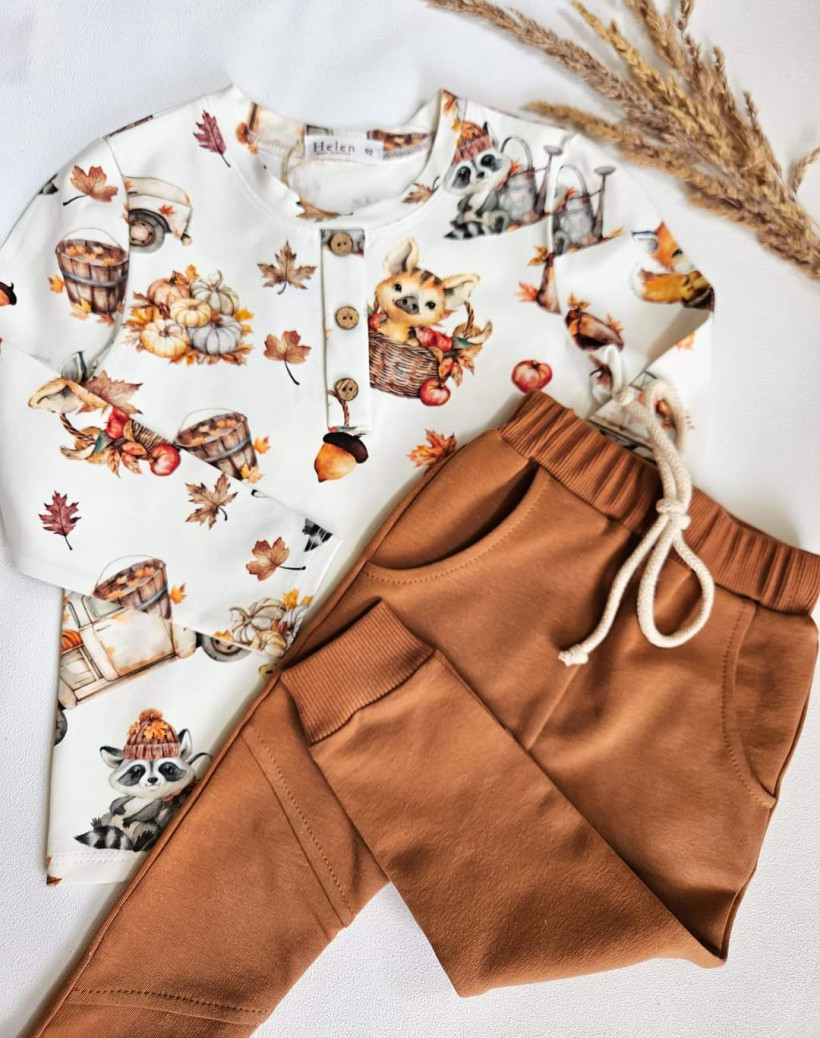 Body/bluzka wiewiórki i liski chłopiec Helen