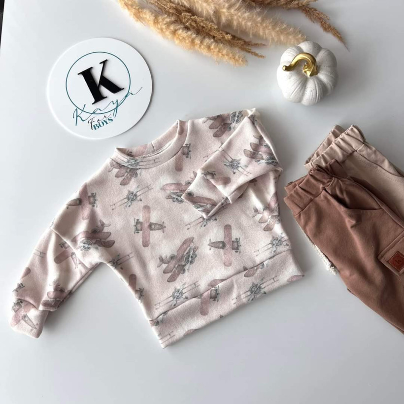 Sweterek samoloty Kaya