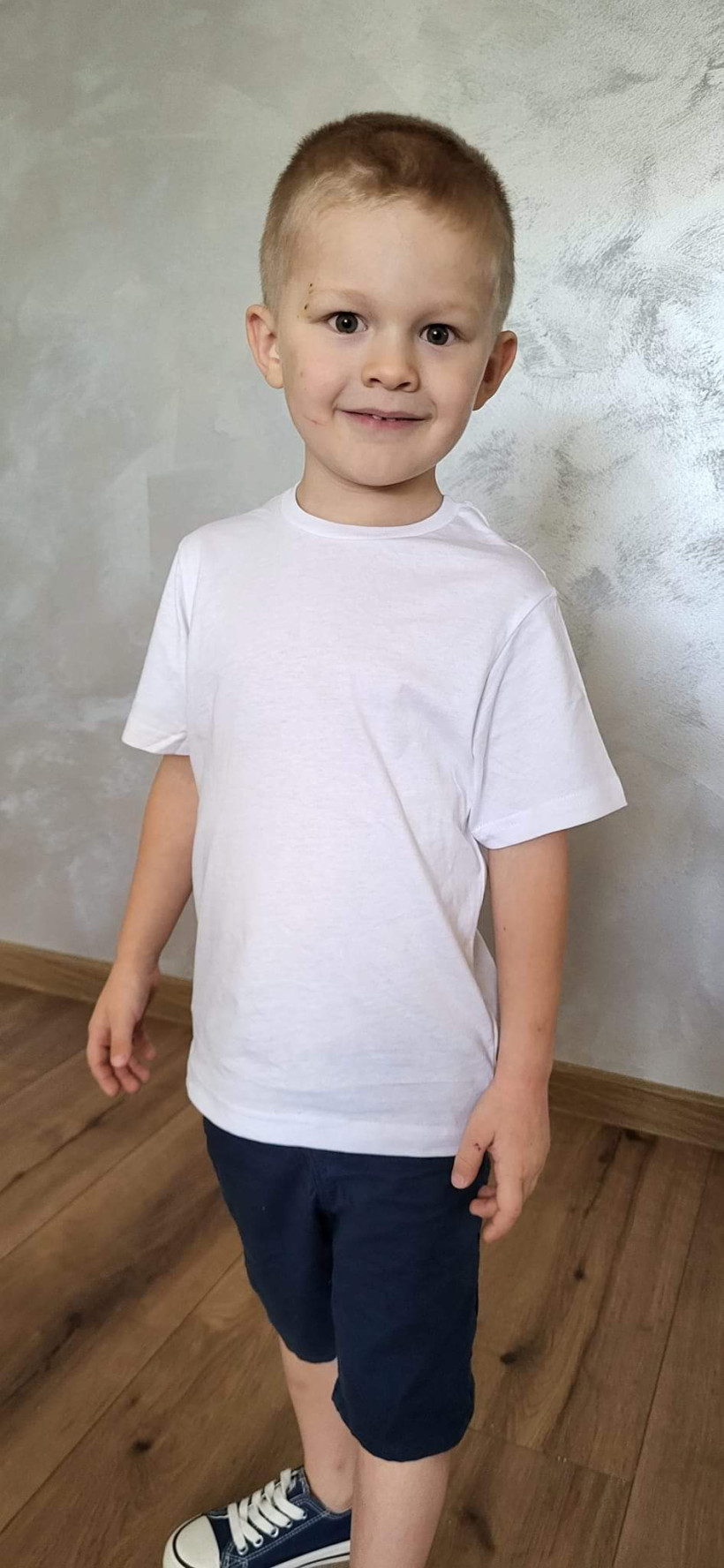 Podkoszulek biały krótki rękaw