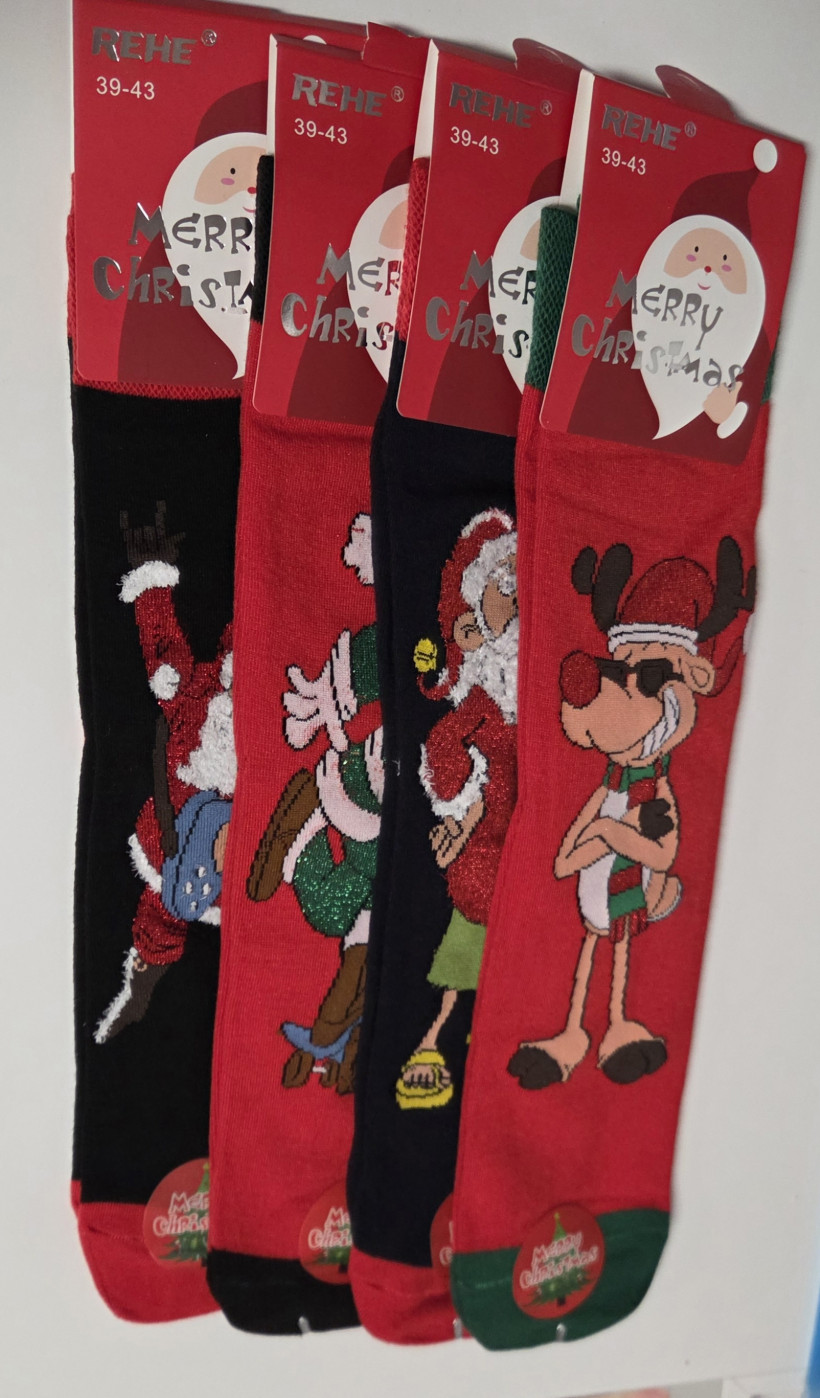 skarpetki świąteczne męskie Rehe