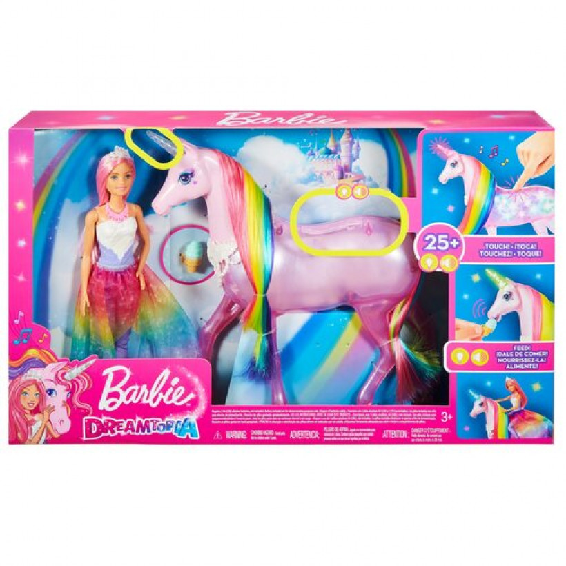Barbie Dreamtopia Jednorożec Magia Świateł