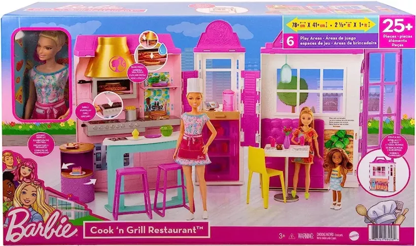 Barbie Cook n Grill Restaurant Zestaw lalka restauracja 