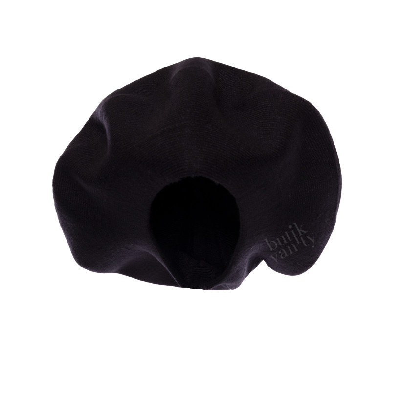 BERET Z KASZMIREM CZARNY JD224-38B 