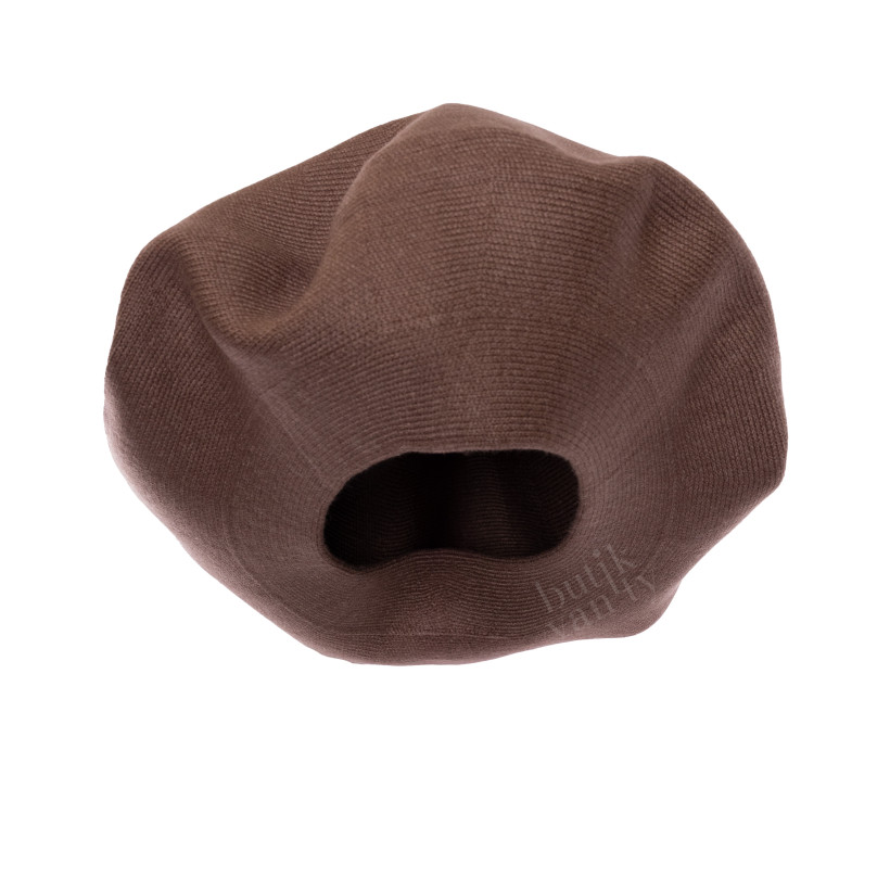 BERET Z KASZMIREM FANGO JD224-38F