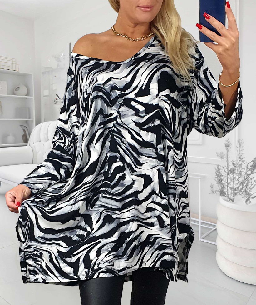 Tunika Plus Size NINA ZEBRA